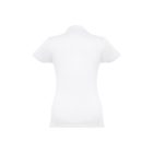 THC EVE WH. Női rövid ujjú, övvel ellátott női póló pamutból, kártolt pamutból - L