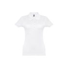 THC EVE WH. Női rövid ujjú, övvel ellátott női póló pamutból, kártolt pamutból - M