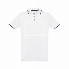 THC ROME WH. Férfi kétszínű pamut pólóing. Fehér szín - L