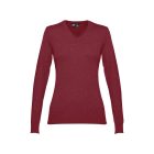 THC MILAN WOMEN. Női V-nyakú pulóver pamutból és poliamidból - XL