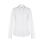 THC PARIS WOMEN WH. Hosszú ujjú poplin ing nőknek. Fehér szín - XL
