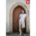 THC LONDON WH. Férfi rövid ujjú oxford ing. Fehér szín - L