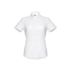 THC LONDON WOMEN WH. Női rövid ujjú oxford ing. Fehér színű - XXL