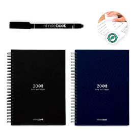   STARTER KIT INFINITE PLANNER A5. A készlet tartalmaz egy „végtelen naplót”, tisztító készletet, markert és markertartót