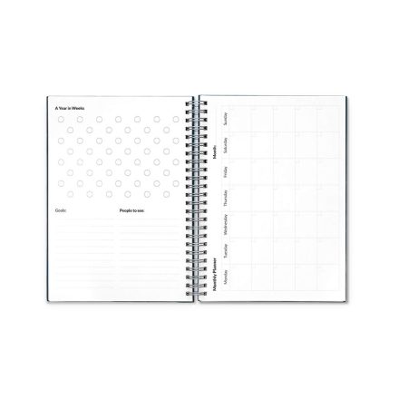 STARTER KIT INFINITE PLANNER A5. A készlet tartalmaz egy „végtelen naplót”, tisztító készletet, markert és markertartót
