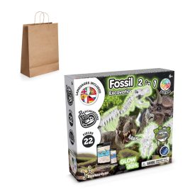   2 in 1 Fossil Excavation Kit III. Oktatási játék kraftpapír ajándéktasakkal (115 g/m²) szállítjuk