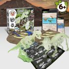 2 in 1 Fossil Excavation Kit V. Oktatási játék 190T összehajtható ajándéktáskával szállítjuk