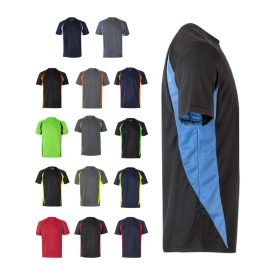   VL SLAYER. Kétszínű bird-eye technikai póló (160g/m²), poliészterből (100%) - 2XL