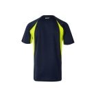 VL SLAYER. Kétszínű bird-eye technikai póló (160g/m²), poliészterből (100%) - 2XL