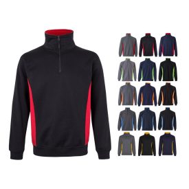   VL SVAROG. Kétszínű frottír pulóver (260g/m²), poliészter (65%) és pamut (35%) - 2XL