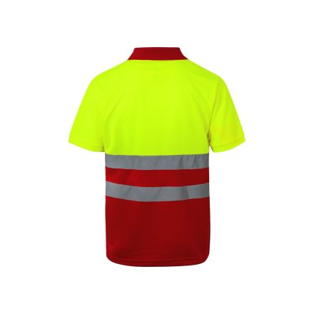 VL CUPID. Kétszínű bird-eye pólóing (160g/m²) rövid ujjal, poliészterből (100%) - M