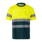 VL BRAHMA. Kétszínű bird-eye technikai póló (140g/m²), poliészterből (100%) - 2XL