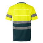 VL BRAHMA. Kétszínű bird-eye technikai póló (140g/m²), poliészterből (100%) - XL