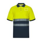 VL ACHELOUS. Kéttónusú piqué pólóing (150g/m²) rövid ujjal, pamut (55%) és poliészter (45%) - 3XL