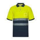 VL ACHELOUS. Kéttónusú piqué pólóing (150g/m²) rövid ujjal, pamut (55%) és poliészter (45%) - 2XL