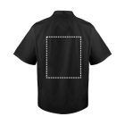 VL DURGA. Rövid ujjú poplin (110g/m²) konyhaköpeny, pamut (35%) és poliészter (65%) - XS