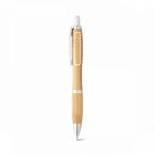 NICOLE. Bambusz golyóstoll csipesszel és fém részletekkel