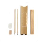 RHOMBUS. Iskolai írókészlet: vonalzó, ceruza, radír és hegyező