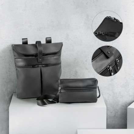 ROVER BACKPACK. Mikroszálas és PU hátizsák