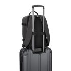 CIES. A légitársaságok által megkövetelt méreteknek megfelelően kifejlesztett hátizsák nagy sűrűségű 600D újrahasznosított poliészterből