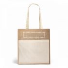 BRAGA. Jutazsák (240 g/m²) és zseb 100% pamutból (140 gm²)