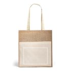 BRAGA. Jutazsák (240 g/m²) és zseb 100% pamutból (140 gm²)