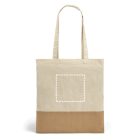 MERCAT. 100% pamut (160 g/m²) táska juta utánzattal