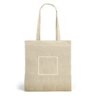 MERCAT. 100% pamut (160 g/m²) táska juta utánzattal