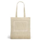MERCAT. 100% pamut (160 g/m²) táska juta utánzattal