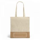 MERCAT. 100% pamut (160 g/m²) táska juta utánzattal