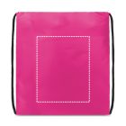 CARNABY. 210D hátizsákos táska fekete zsinórral