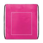 CARNABY. 210D hátizsákos táska fekete zsinórral