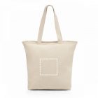 HACKNEY. 100% pamut táska cipzárral (280 g/m²)