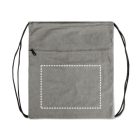 CHANCERY. Újrahasznosított pamut (70%) húzózsinóros tornazsák (140 g/m²)