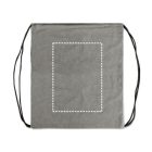 CHANCERY. Újrahasznosított pamut (70%) húzózsinóros tornazsák (140 g/m²)