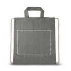 RISSANI. Tornazsák újrahasznosított pamuttal (70%) és poliészter (30% rPET) (140 g/m²)