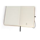 MATISSE. Bőrből merev borítóva (70% újrahasznosított) készült A5-ös jegyzetfüzet, bélelt lapokkal