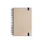 PROUST. A5-ös jegyzetfüzet gyűrűkkel, kemény borítóval, cukornádpapírból (80% cukornádpép) és cukornádpapírral, sima