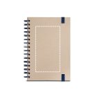 PROUST. A5-ös jegyzetfüzet gyűrűkkel, kemény borítóval, cukornádpapírból (80% cukornádpép) és cukornádpapírral, sima