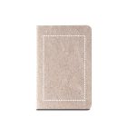 TEAPAD SOFT. A6-os jegyzetfüzet tealevél hulladékból készült rugalmas borítással (65%)