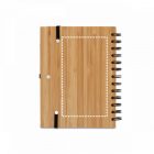 DICKENS A5. A5 spirálfüzet bambuszból, újrahasznosított papírral