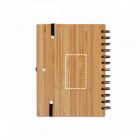 DICKENS A5. A5 spirálfüzet bambuszból, újrahasznosított papírral