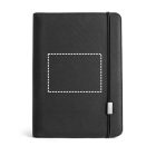 EMERGE FOLDER II. A4-es mappa újrahasznosított poliészterből (100% rPET) 300D anyagból, rugalmas záródással