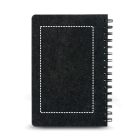 MISHIMA. A5-ös jegyzetfüzet félkemény borítóval, újrahasznosított nemezből (100% rPET), gyűrűkkel és vonalazott oldalakkal