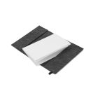 BALDWIN. A5-ös jegyzetfüzet újrahasznosított filcborítóval (100% rPET) és vonalazott oldalakkal , szintén 100%-ban újrahasznosított papírból