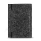 BALDWIN. A5-ös jegyzetfüzet újrahasznosított filcborítóval (100% rPET) és vonalazott oldalakkal , szintén 100%-ban újrahasznosított papírból