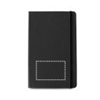 CAMPUS. A5-ös jegyzetfüzet kemény borítóval, PU (35%-ban újrahasznosított), vonalazott oldalakkal 100%-ban újrahasznosított