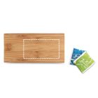 BURDOCK. Bambusz teás doboz 4 rekesszel és mágneszárral