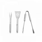 SOARES. Grillezőkészlet 3 darabos, rozsdamentes acélból