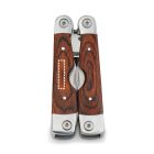 MAGNUM. Összecsukható fogó többfunkciós szerszámkészlettel rozsdamentes acélból és fából